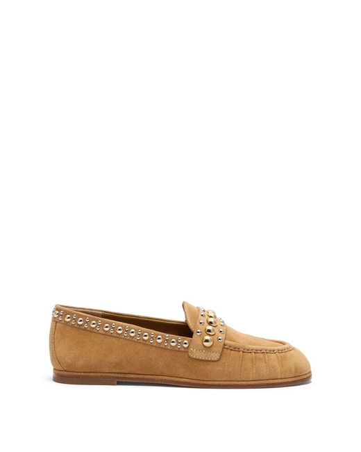 Stuart Weitzman Brown Perry Loafer
