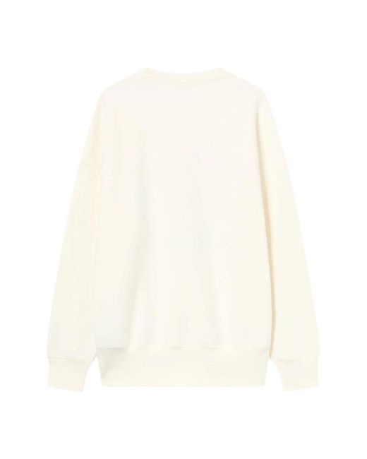 Champion Hoodies & Sweatvesten ,Katoen Vintage Grafische Crewneck Sweatshirt in het White
