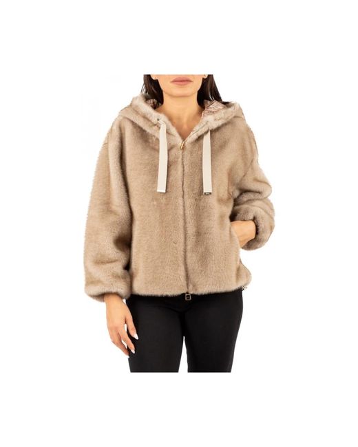 Faux Fur & Shearling Jackets Herno de color Natural