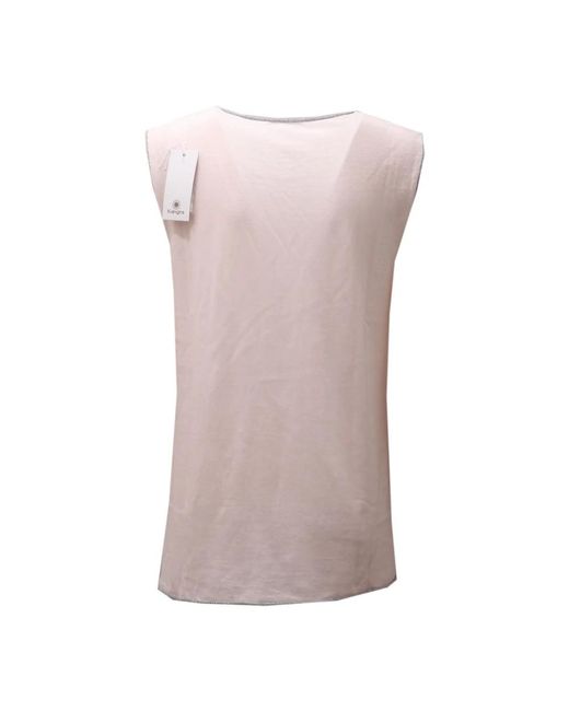 Kangra Pink Sleeveless Tops