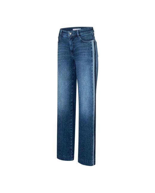 M·a·c Jeans ,Blauw ,Denim Authentieke Mid Denim Jeans in het Blue