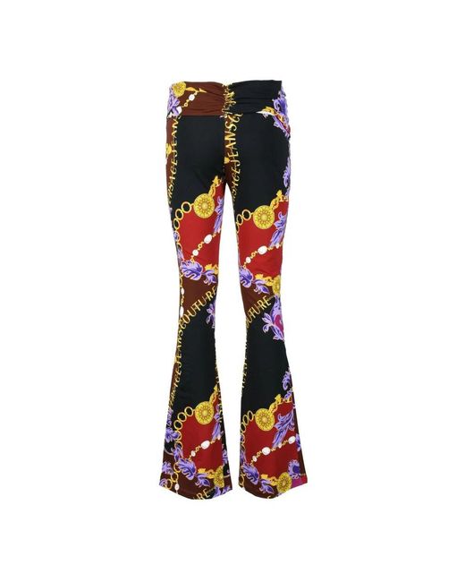Versace Jeans Couture Blue Baumwoll Samba Leggings