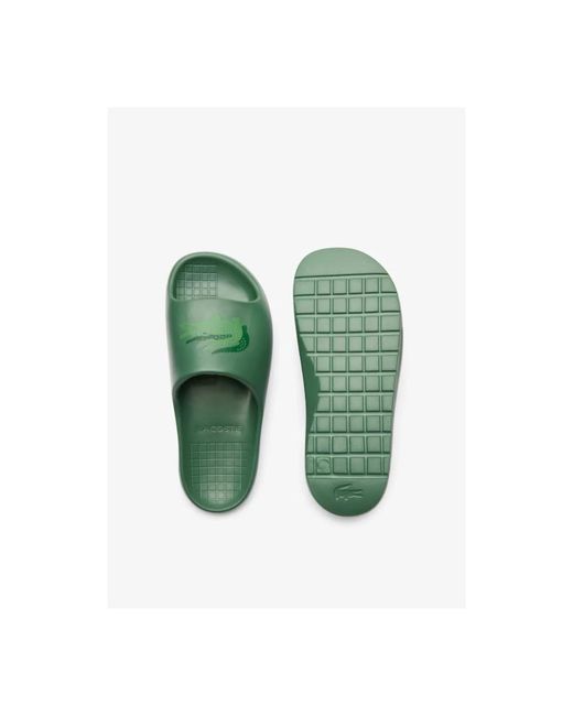 Shoes > flip flops & sliders > sliders Lacoste pour homme en coloris Green