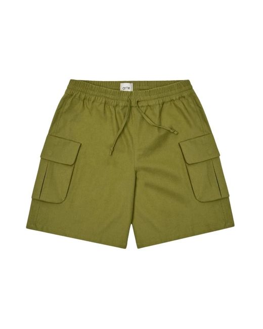 Arte' Green Long Shorts for men