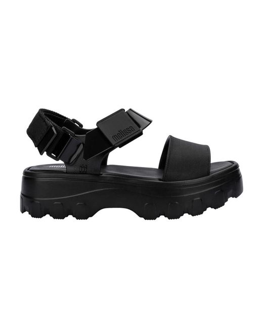 Melissa Black Flat Sandals