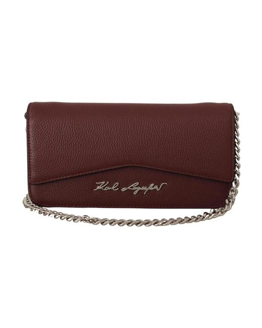 Karl Lagerfeld Brown Cross Body Bags