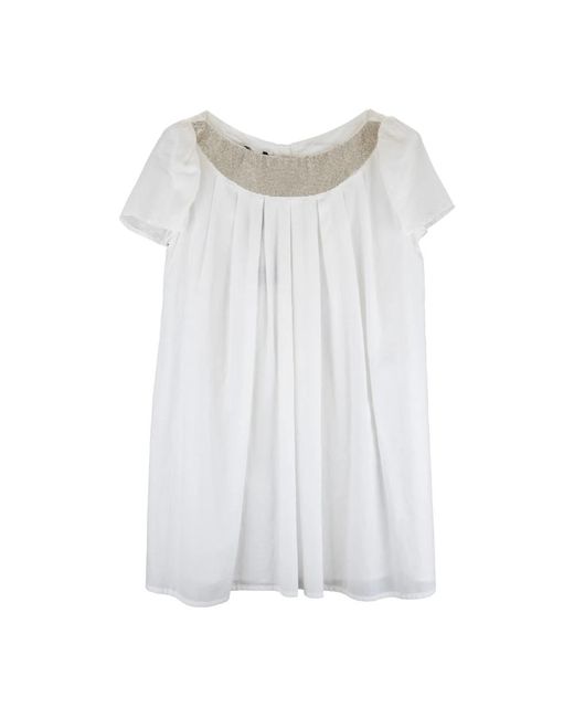 Elisabetta Franchi Short Dresses in het White
