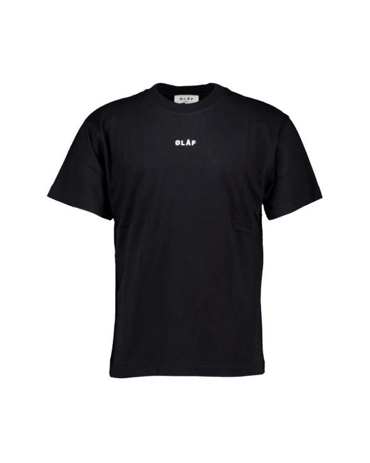 Olaf Hussein Black T-Shirts for men