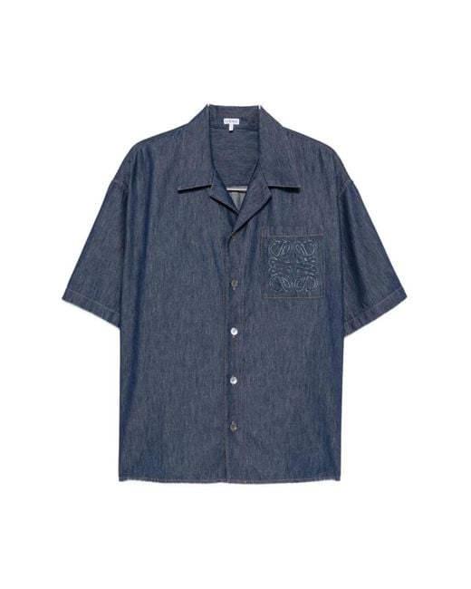 Loewe Blue Denim Shirts for men