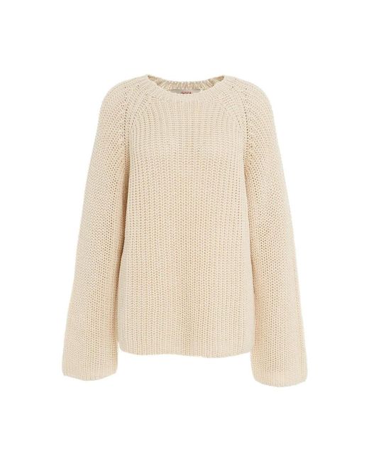 Jucca Natural Round-Neck Knitwear