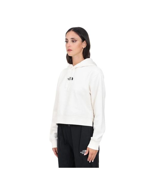 Sudadera Corta Essential Blanca Para Mujer, Mujer, Talla The North Face de color White