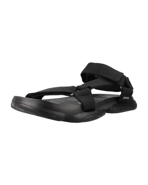 Camper Schoenen ,Zwart ,Karst Sandaal Platte Sandalen in het Black voor heren