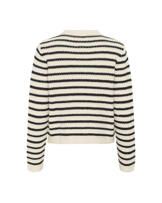 Part Two Cardigan in het Black