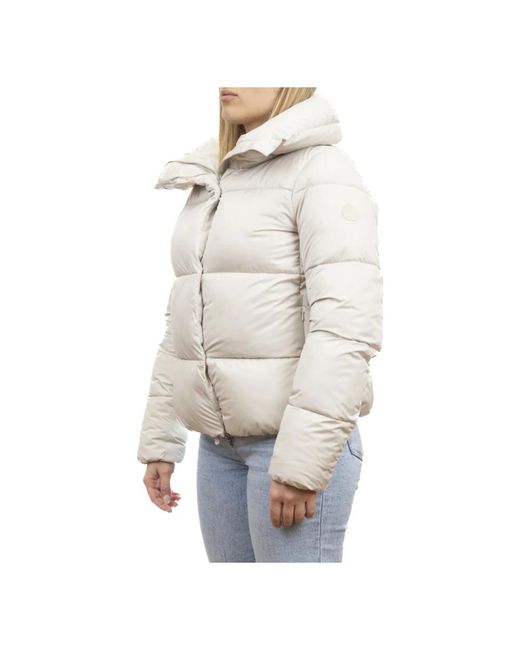 Save The Duck Jassen ,Polyester Wedel Down Jacket in het Gray