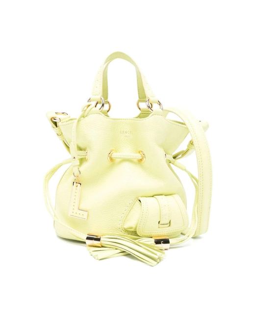 Lancel Yellow Bucket Bags