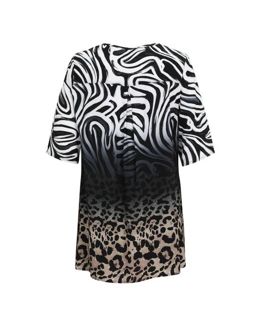 Doris Streich Pullover Blouse in het Black