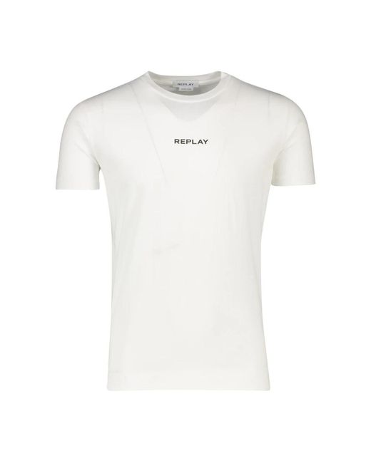 Replay T-Shirts in het White voor heren