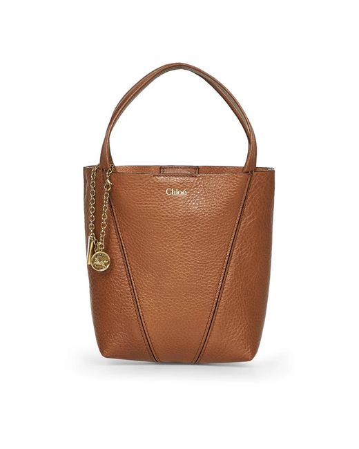 Chloé Brown Shopping Bags