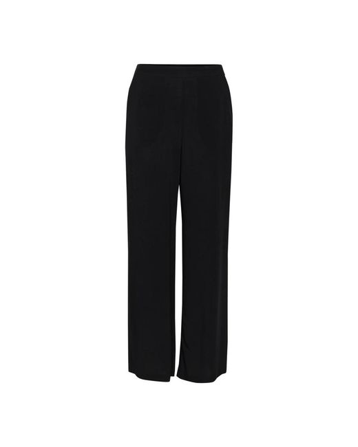 Part Two Black Wide Trousers