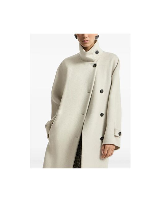 Brunello Cucinelli White Neutrals Coats