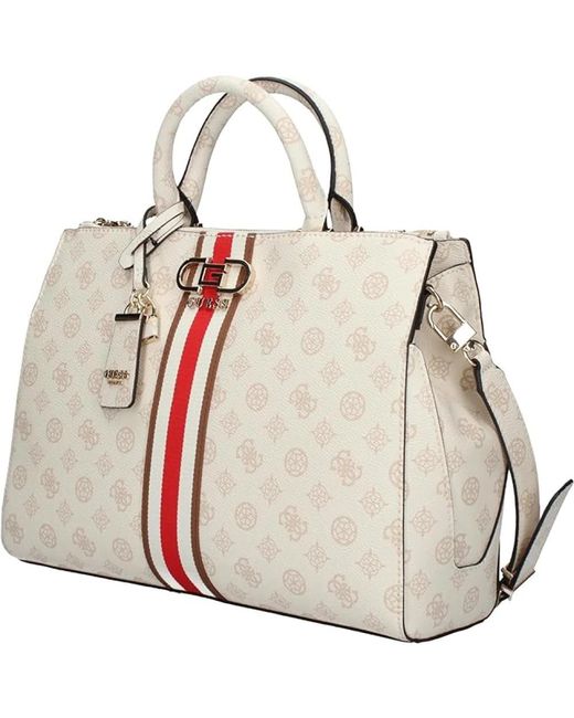 Guess White Tote Bags