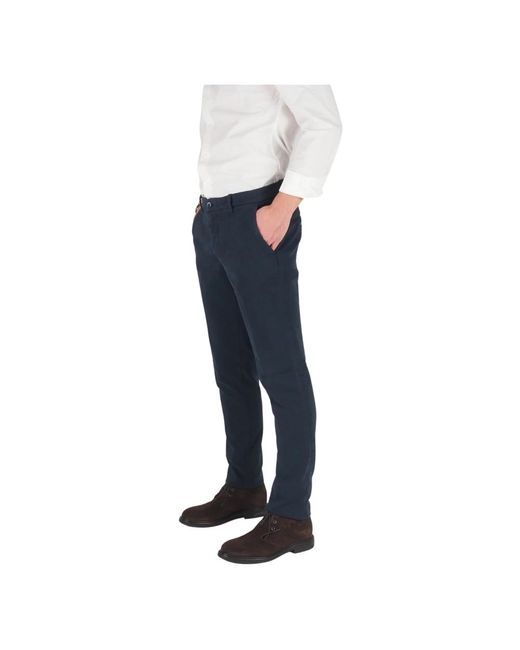 Mason's Broeken ,Blauw ,Katoen Blauwe Stretch Herenbroek in het Gray voor heren