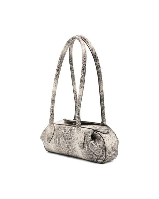 Yuzefi Gray Shoulder Bags