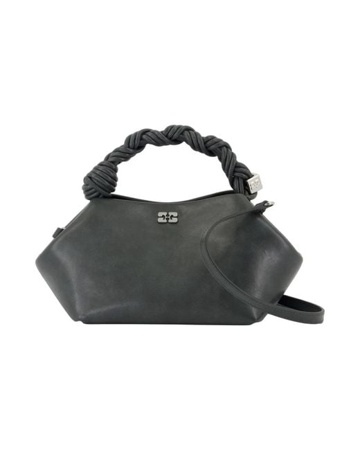 Handbags Ganni de color Black