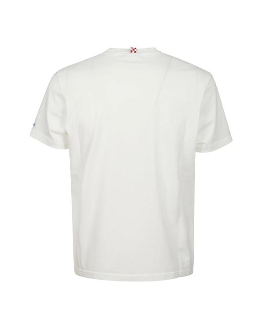 Mc2 Saint Barth Baumwoll t-shirt erhöhe lässigen stil in White für Herren