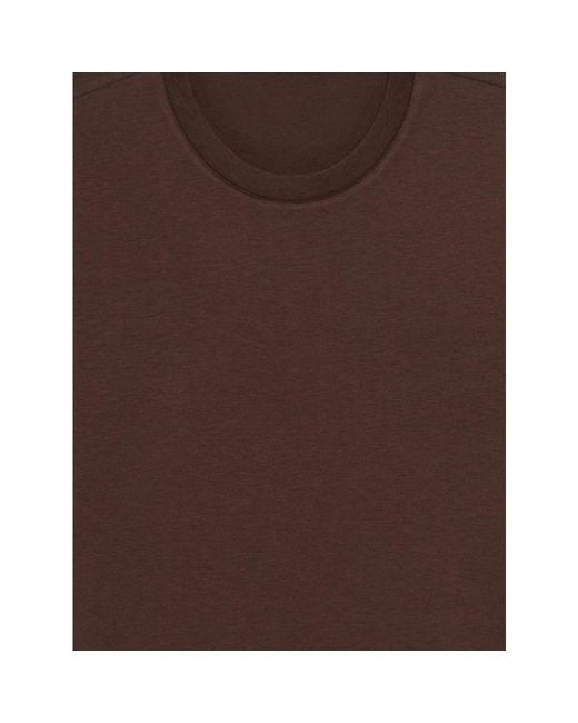 Zanone Brown T-Shirts for men