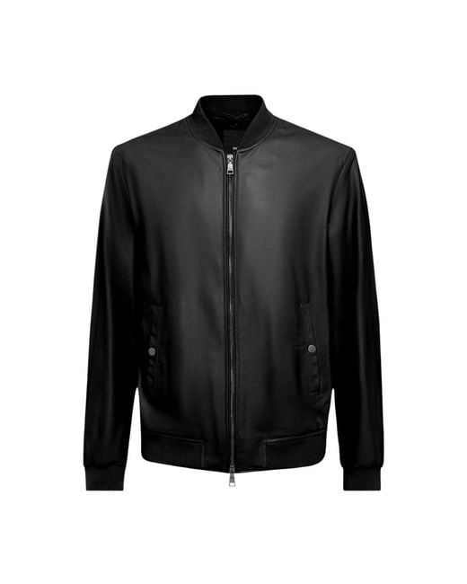 Leather Jackets Add pour homme en coloris Black