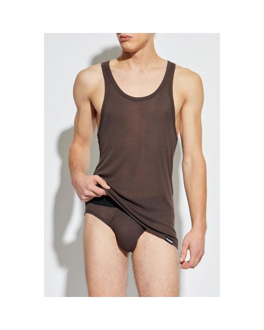 DSquared² Tops ,Bruin ,Top Uit De 'Underwear' Collectie in het Brown voor heren