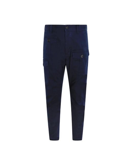 DSquared² Blue Slim-Fit Trousers for men