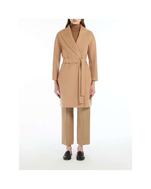Max Mara Jassen ,Bruin ,Perfecte Camel Messi Jurk in het Natural