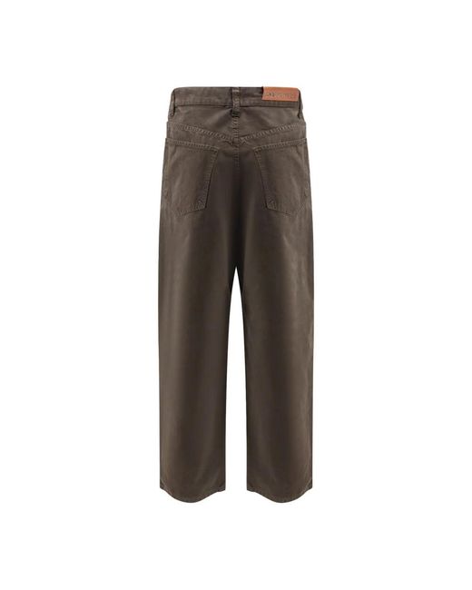 DARKPARK Gray Straight Trousers for men