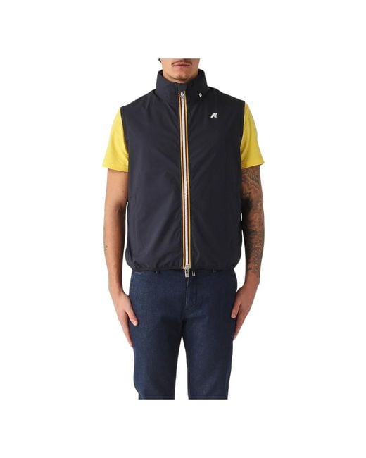 K-Way Blue Vests for men