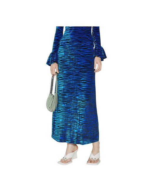 Maxi Skirts Rabanne en coloris Blue
