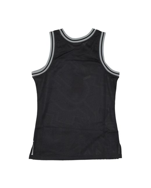 Mitchell & Ness Fitness ,Veelkleurig ,Polyester Nba Basketbal Tanktop Zwart in het Blue voor heren