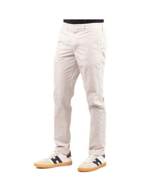 Fay Natural Slim-Fit Trousers for men