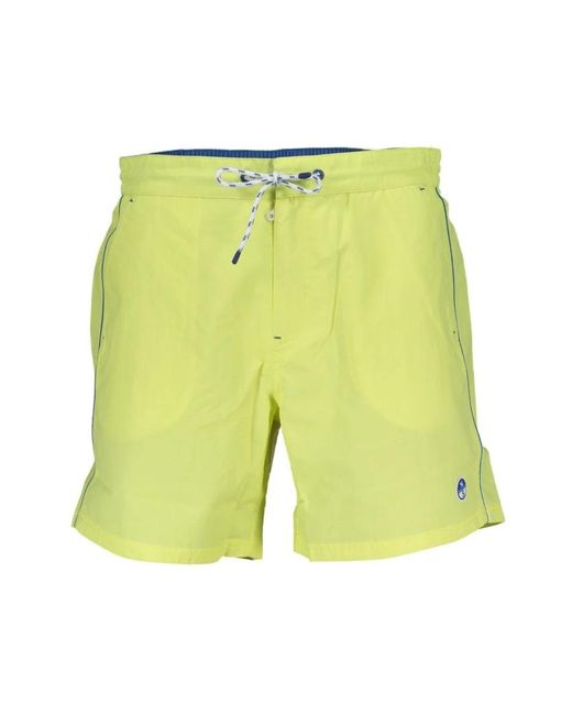 North Sails Badmode ,Groen ,Polyester Verde Polyester Zwembroek in het Yellow voor heren