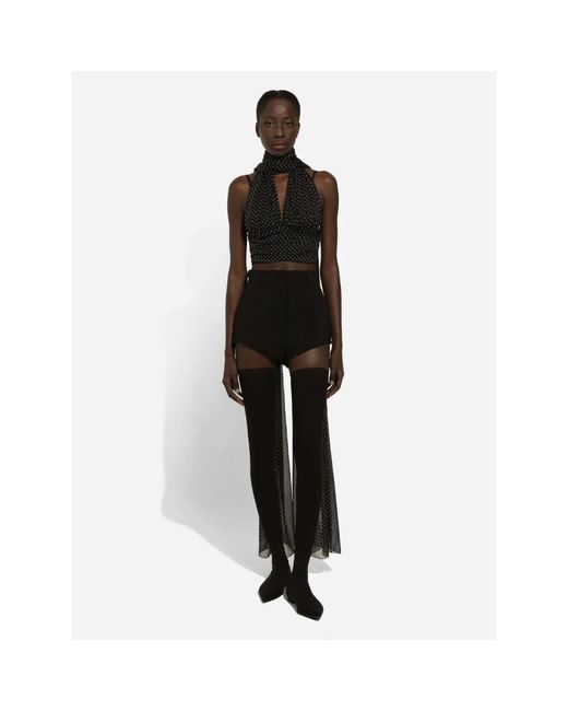 Dolce & Gabbana Black Sleeveless Tops