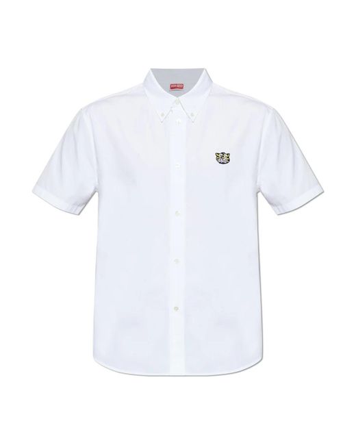 KENZO White Short Sleeve Shirts for men