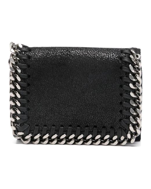 Portafoglio trifold in shaggy deer di Stella McCartney in Black