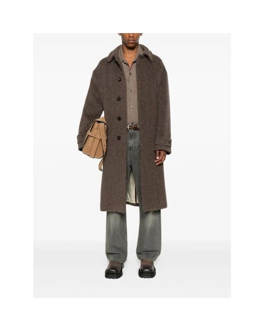 Golden Goose Deluxe Brand Brown Single-Breasted Coats for men
