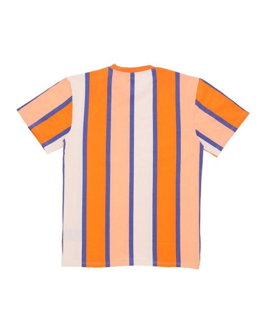 Karlkani Signature Stripe Tee in Orange für Herren