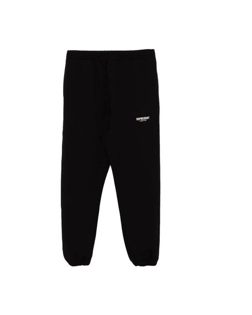 Represent Broeken ,Zwart ,Katoen Owners Club Sweatpant in het Black voor heren