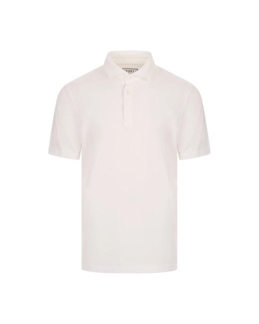 Fedeli White Polo Shirts for men