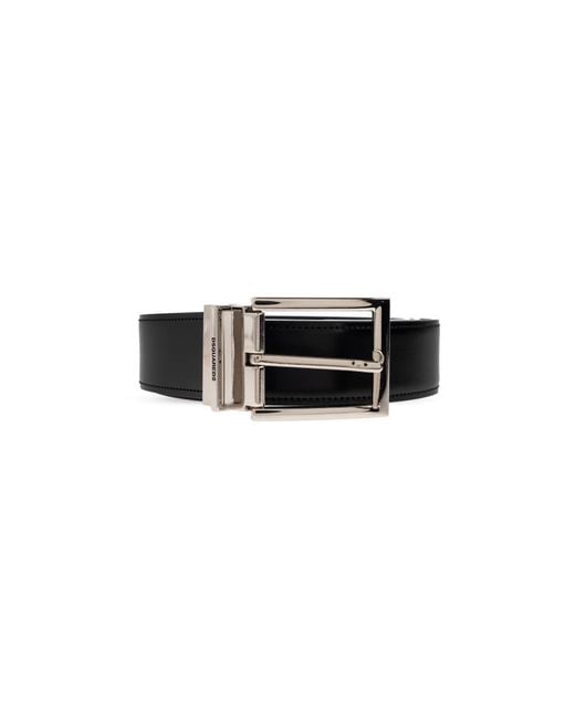 DSquared² Accessoires ,Zwart ,Leer Riem Met Verwisselbare Gespen in het Black voor heren