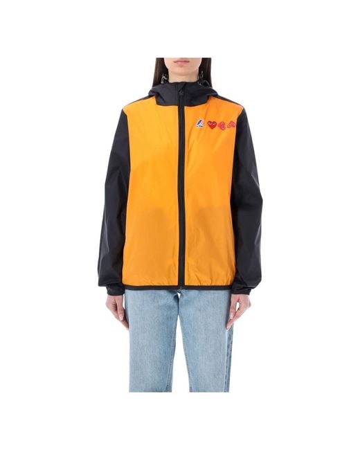 COMME DES GARÇONS PLAY Orange Rain Jackets