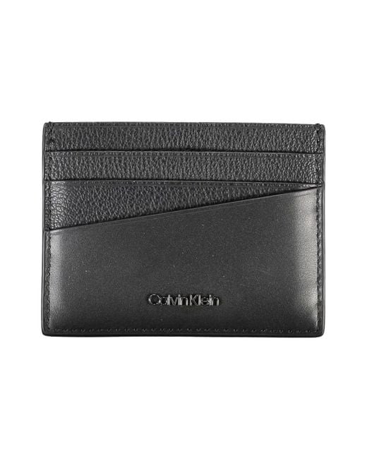 Elegante portacarte in pelle nera senza tempo di Calvin Klein in Black da Uomo